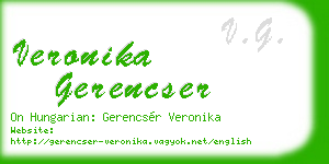 veronika gerencser business card